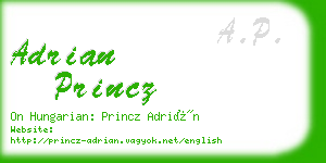 adrian princz business card